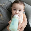 image:imageDr Browns Options Narrow Glass Bottle Sleeve 100 Silicone Blue BPAFree 8 oz 1PackMint