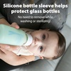 image:imageDr Browns Options Narrow Glass Bottle Sleeves 100 Silicone Mint BPAFree 4 oz 2Pack