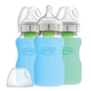 image:imageDr Browns Options WideNeck Glass Bottle Sleeve 100 Silicone Pink BPAFree 5 oz 1PackBlue  9oz