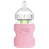 image:imageDr Browns Options WideNeck Glass Bottle Sleeve 100 Silicone Pink BPAFree 5 oz 1PackPink  5oz