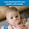 image:imageDr Browns Pacifier Clips Universal Fit Fabric Strap for Pacifiers Flowers and Stripes BPAFree 018 Months 2PackPink and White