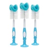 image:imageDr Browns Reusable Sponge Baby Bottle Cleaning Brush Set with Suction Cup Stand Scrubber and Nipple Cleaner Blue 3Pack3blue Bottle Brushes  4vent Brushes