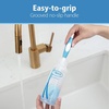 image:imageDr Browns Reusable Sponge Baby Bottle Cleaning Brush Set with Suction Cup Stand Scrubber and Nipple Cleaner Blue 3PackBlue Bottle Brush  Drying Rack