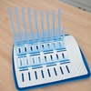 image:imageDr Browns Reusable Sponge Baby Bottle Cleaning Brush Set with Suction Cup Stand Scrubber and Nipple Cleaner Blue 3PackBlue Bottle Brush  Drying Rack