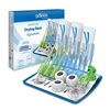 image:imageDr Browns Reusable Sponge Baby Bottle Cleaning Brush Set with Suction Cup Stand Scrubber and Nipple Cleaner Blue 3PackBlue Bottle Brush  Drying Rack