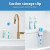 image:imageDr Browns Reusable Sponge Baby Bottle Cleaning Brush Set with Suction Cup Stand Scrubber and Nipple Cleaner Blue 3PackBlue Bottle Brush