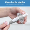image:imageDr Browns Reusable Sponge Baby Bottle Cleaning Brush Set with Suction Cup Stand Scrubber and Nipple Cleaner Blue 3PackGray