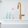 image:imageDr Browns Reusable Sponge Baby Bottle Cleaning Brush Set with Suction Cup Stand Scrubber and Nipple Cleaner Blue 3PackPink Bottle Brush