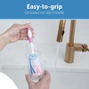 image:imageDr Browns Reusable Sponge Baby Bottle Cleaning Brush Set with Suction Cup Stand Scrubber and Nipple Cleaner Blue 3PackPink Bottle Brush