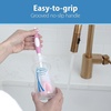 image:imageDr Browns Reusable Sponge Baby Bottle Cleaning Brush Set with Suction Cup Stand Scrubber and Nipple Cleaner Blue 3PackPink Bottle Brush