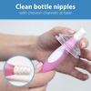 image:imageDr Browns Reusable Sponge Baby Bottle Cleaning Brush Set with Suction Cup Stand Scrubber and Nipple Cleaner Blue 3PackPink Bottle Brush