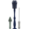 image:imageDr Browns Silicone Cleaning Brush Set with Bottle Spout and Straw Brush 3 Brushes to Clean Baby Bottles Spouts Nipples and Straws BPA Free  3PackSilicone Brush Set  Blue Brush  3pack