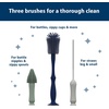 image:imageDr Browns Silicone Cleaning Brush Set with Bottle Spout and Straw Brush 3 Brushes to Clean Baby Bottles Spouts Nipples and Straws BPA Free  3PackSilicone Cleaning Brush Set