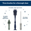 image:imageDr Browns Silicone Cleaning Brush Set with Bottle Spout and Straw Brush 3 Brushes to Clean Baby Bottles Spouts Nipples and Straws BPA Free  3PackSilicone Cleaning Brush Set