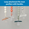 image:imageDr Browns Silicone Pacifier Clips Universal Fit Strap for Pacifiers GreenGray BPA Free 018 Months 2Pack