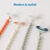 image:imageDr Browns Silicone Pacifier Clips Universal Fit Strap for Pacifiers PinkEcru BPA Free 018 Months 2Pack