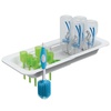 image:imageDr Browns Sink Caddy for Baby Bottles and Parts with Two Brush Holders Over The Sink Kitchen Storage Drying Rack and Organizer BPAFree