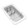image:imageDr Browns Sink Caddy for Baby Bottles and Parts with Two Brush Holders Over The Sink Kitchen Storage Drying Rack and Organizer BPAFree
