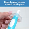 image:imageDr Browns Soft Touch No Scratch Baby Bottle Cleaning Brush Nipple Cleaner and Suction Cup Base for Easy Storage BPA Free Blue 2 PackBlue