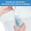 image:imageDr Browns Soft Touch No Scratch Baby Bottle Cleaning Brush Nipple Cleaner and Suction Cup Base for Easy Storage BPA Free Blue 2 PackBlue
