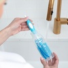 image:imageDr Browns Soft Touch No Scratch Baby Bottle Cleaning Brush Nipple Cleaner and Suction Cup Base for Easy Storage BPA Free Blue 2 PackBlue