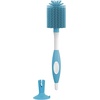 image:imageDr Browns Soft Touch No Scratch Baby Bottle Cleaning Brush Nipple Cleaner and Suction Cup Base for Easy Storage BPA Free Blue 2 PackBlue