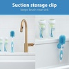 image:imageDr Browns Soft Touch No Scratch Baby Bottle Cleaning Brush Nipple Cleaner and Suction Cup Base for Easy Storage BPA Free Blue 2 PackBlue