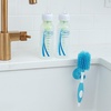 image:imageDr Browns Soft Touch No Scratch Baby Bottle Cleaning Brush Nipple Cleaner and Suction Cup Base for Easy Storage BPA Free Blue 2 PackBlue