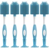 image:imageDr Browns Soft Touch No Scratch Baby Bottle Cleaning Brush Nipple Cleaner and Suction Cup Base for Easy Storage BPA Free Blue 2 PackBlue