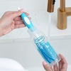 image:imageDr Browns Soft Touch No Scratch Baby Bottle Cleaning Brush Nipple Cleaner and Suction Cup Base for Easy Storage BPA Free Blue 2 PackBlue