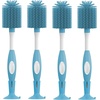 image:imageDr Browns Soft Touch No Scratch Baby Bottle Cleaning Brush Nipple Cleaner and Suction Cup Base for Easy Storage BPA Free Blue 2 PackBlue
