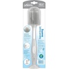 image:imageDr Browns Soft Touch No Scratch Baby Bottle Cleaning Brush Nipple Cleaner and Suction Cup Base for Easy Storage BPA Free Blue 2 PackGray