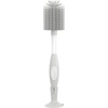 image:imageDr Browns Soft Touch No Scratch Baby Bottle Cleaning Brush Nipple Cleaner and Suction Cup Base for Easy Storage BPA Free Blue 2 PackGray
