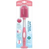 image:imageDr Browns Soft Touch No Scratch Baby Bottle Cleaning Brush Nipple Cleaner and Suction Cup Base for Easy Storage BPA Free Blue 2 PackPink