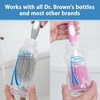 image:imageDr Browns Soft Touch No Scratch Baby Bottle Cleaning Brush Nipple Cleaner and Suction Cup Base for Easy Storage BPA Free Blue 2 PackPink