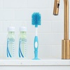 image:imageDr Browns Soft Touch No Scratch Baby Bottle Cleaning Brush Nipple Cleaner with Stand and Storage Clip BPA Free Blue 1Pack1 Pack