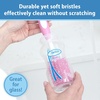 image:imageDr Browns Soft Touch No Scratch Baby Bottle Cleaning Brush Nipple Cleaner with Stand and Storage Clip BPA Free Blue 1Pack2 Pack