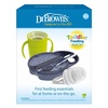 image:imageDr Browns Toddler Feeding Starter Set Travel Bundle with Cheers360 Spoutless Training Cup with Handles 6m 4 PieceDark Blue  Starter Set