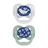 image:imageDr Browns Advantage GlowinTheDark Baby Pacifier Fully Symmetrical Soother with Soft Silicone Bulb Blue Ocean 06m BPA Free 2 Pack