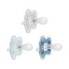 image:imageDr Browns Advantage OnePiece Silicone Baby Pacifier Fully Symmetrical Soother BlueLight BlueGray 06m BPA Free 3 Pack3 Pack  BlueLight BlueGray