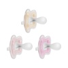 image:imageDr Browns Advantage OnePiece Silicone Baby Pacifier Fully Symmetrical Soother EcruGrayGreen 06m BPA Free 3 Pack3 Pack  EcruLight PinkPink