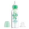 image:imageDr Browns AntiColic Options Narrow Sippy Bottle Starter Kit 8oz250mL with Level 3 MediumFast Flow Nipple and Soft 100 Silicone Sippy Spout Green BPA Free 6mGreen