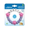 image:imageDr Browns Best Friends Teething Ring 100 Silicone Massaging Teether Toy Pink and Purple BPAFree 3m1Pack