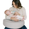 image:imageDr Browns Bottle Feeding and Nursing Lap Support Pillow with Cover UShaped Premium Memory Foam Responsive Firm Support Storm GreenLightgray
