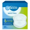 image:imageDr Browns Disposable Breast Pads for Leakproof Protection Absorbent and Discreet Nursing Pads with Adhesive Strips for Day or Night 60 Count Pack of 160 Count