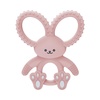 image:imageDr Browns Flexees Teether Gray Bunny Soft 100 Silicone Baby Teether BPA Free 3m 1 PackBunny  Pink