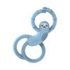 image:imageDr Browns Flexees Teether Gray Bunny Soft 100 Silicone Baby Teether BPA Free 3m 1 PackSloth  Blue