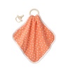 image:imageDr Browns Lovey Blanket with Teether Ring and HappyPaci 100 Silicone OnePiece Pacifier Soothing Security Blanket Set for Baby Peach Suns 0mPeach Sun