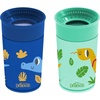 image:imageDr Browns Milestones Cheers 360 Spoutless Transition Cup with Handles Travel Friendly and Leak Free Sippy Blue Animals 7 oz200 mL BPAFree 6m 1Pack2Pack Blue  Green Animals  10 oz
