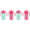 image:imageDr Browns Milestones Insulated Hard Spout Sippy Spill Proof Cup with Handles for Toddlers 2Pack Pink 10 oz300 mL BPA Free 12m4Pack  Mermaid Kittens  Narhual Luau